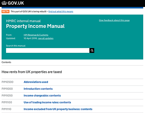 Hidden Tax Help For Landlords On The HMRC Web Site - GRL Landlord